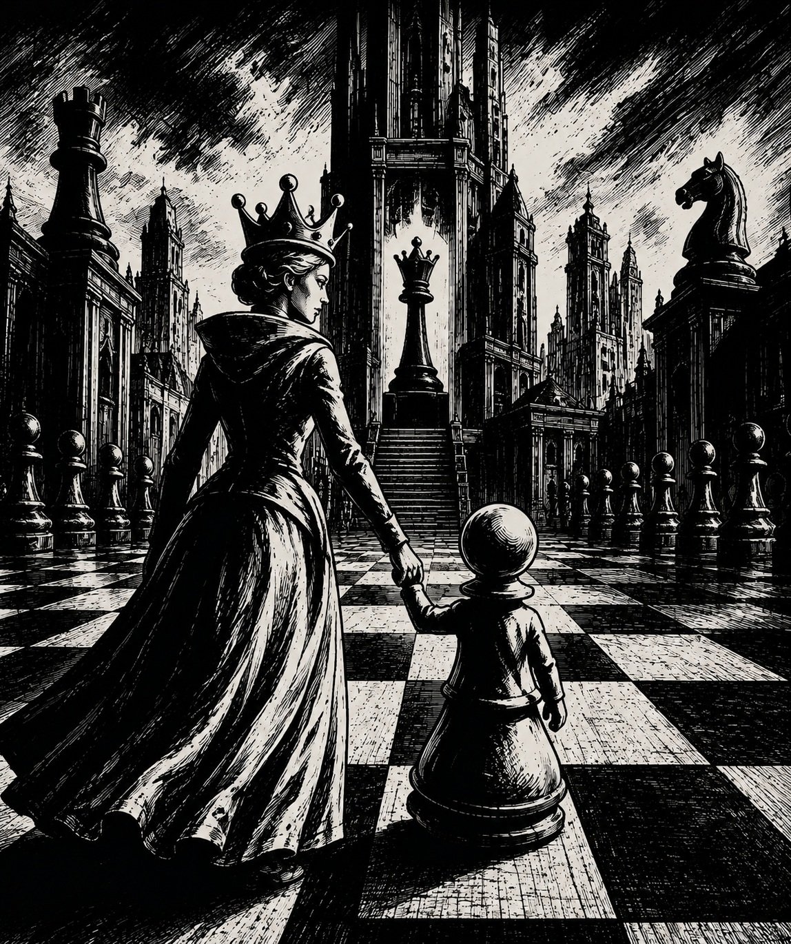 queen a pawn